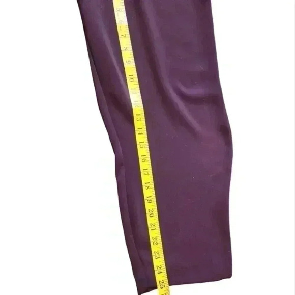 Babaton Modesto Pant Pinstripe High-waisted  Trouser Purple White Women's size 4 - Picture 12 of 12